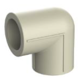 CODO 90° PPR GRIS
